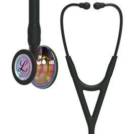 Стетоскоп Littmann Cardiology IV Черный с радужным колоколом и дымчатым стеблем (Rainbow/Black/moke)